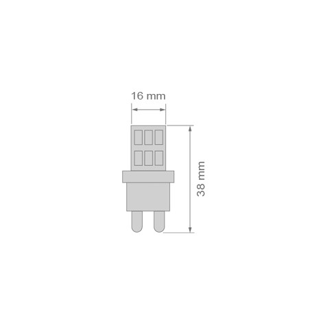 Bombilla LED G9 Mini (3W - 4000ºK)