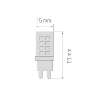 Bombilla LED G9 (3.5W)