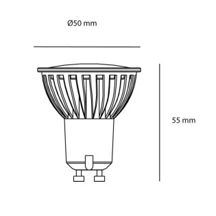 Bombilla led 7W GU10 (dimmable)