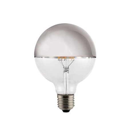 Bombilla LED decorativa globo Espejo Plata E27 (8W)