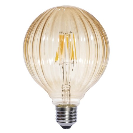 Bombilla LED Decorativa E27 Globo Ámbar (6W)
