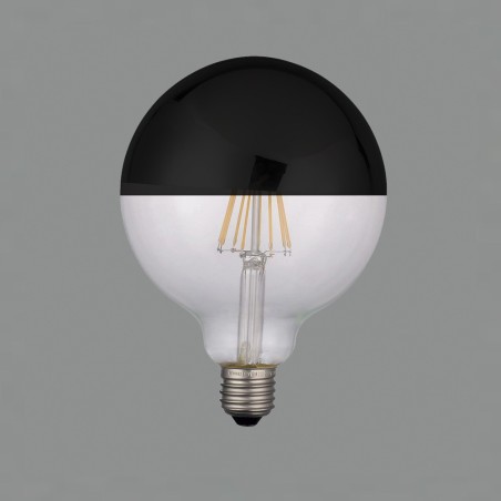 Bombilla LED E27 Deco Globo Negro (6W)