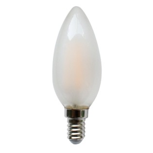Bombilla LED Vela Mate E14 Luz Cálida (4W)
