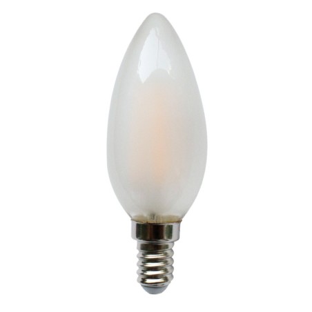 Bombilla LED Vela Cristal mate E14 Luz Cálida (4W)
