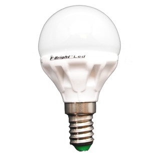 Bombilla LED Esférica Cerámica E14 Luz fría (5.2W)