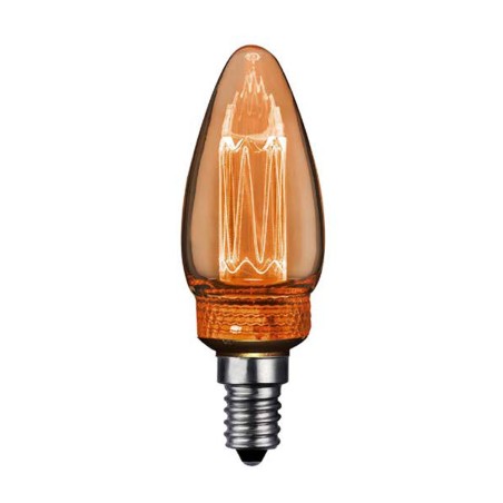 Bombilla LED decorativa E14 forma Vela (2W)