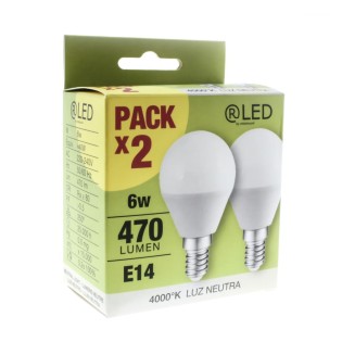 Pack 2 x Bombilla LED E14...