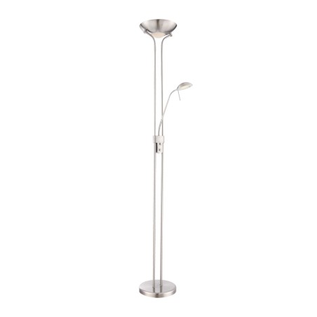 Lámpara de pie LED Olimpia II Níquel (18W+5W)