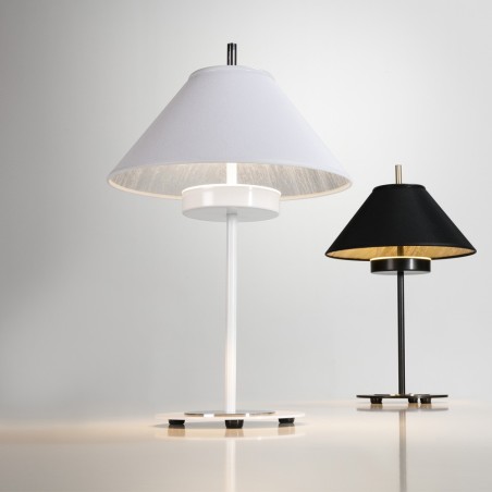 Lámpara de mesa LED Rila Blanco/Plata (15W)