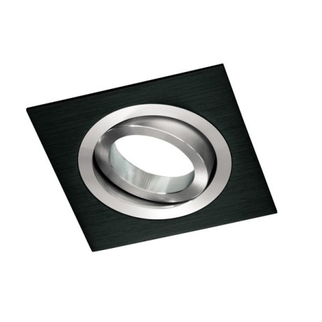 Foco empotrable CLASSIC cuadrado negro. Wonderlamp