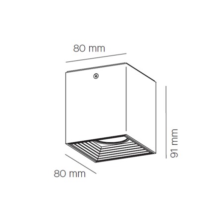 Foco de superficie LED Dau 80CC (12.7W)