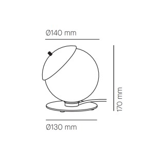 Lámpara de mesa Kep H17