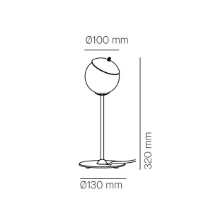 Lámpara de mesa Kep H32