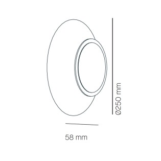 Aplique de pared LED Horizon II (12W)