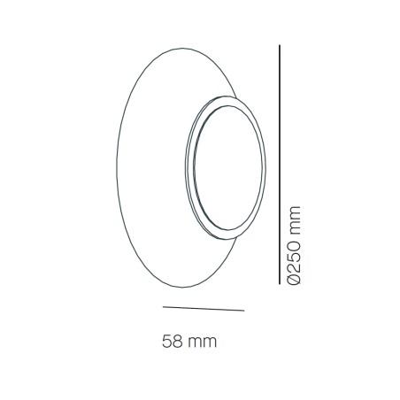 Aplique de pared LED Horizon II (12W)