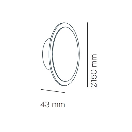 Aplique de pared LED Horizon (12W)