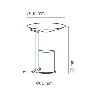 Lámpara de mesa LED Mokka (7W)