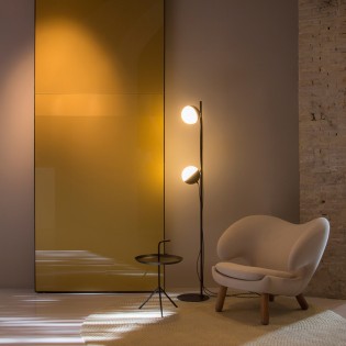 Lámpara de pie LED Half (2 luces)