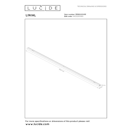 Carril de superficie monofásico Linial Smart 48V. (1 metro)