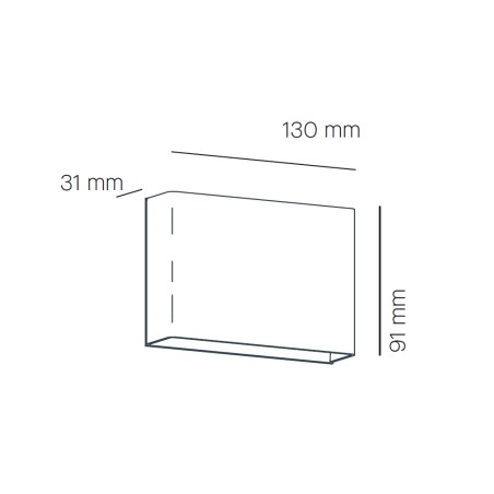 Aplique de pared LED O-Tel (7W)