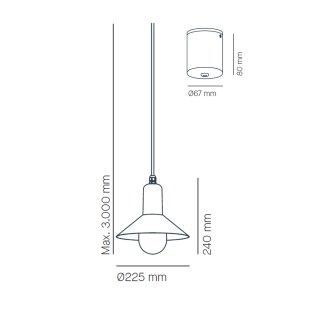 Lámpara de techo Tagomago Mini