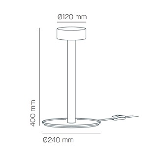 Lámpara de mesa LED Peak Lane (12W)