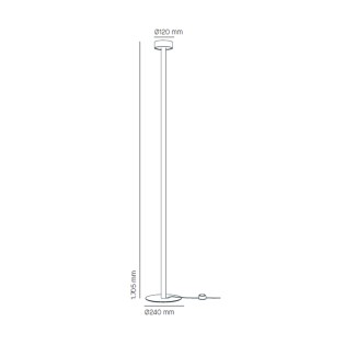 Lámpara de pie LED Peak Lane 170 (15W)