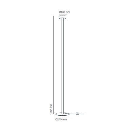 Lámpara de pie LED Peak Lane 170 (15W)