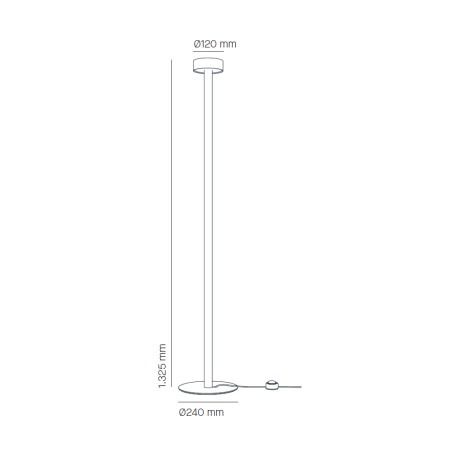 Lámpara de pie LED Peak Lane 132 (15W)