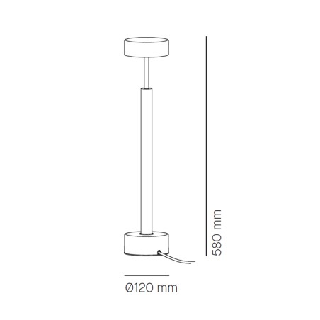 Lámpara de mesa LED Peak (12W)