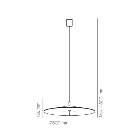 Lámpara de techo LED Pla (33W)