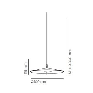 Lámpara colgante LED Pla (21W)