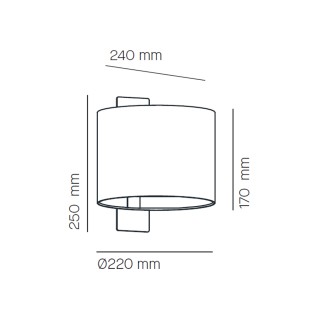 Aplique de pared Linood
