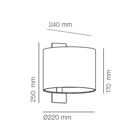 Aplique de pared Linood