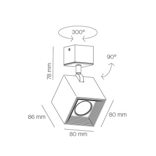 Aplique de pared LED Dau (12.7W)