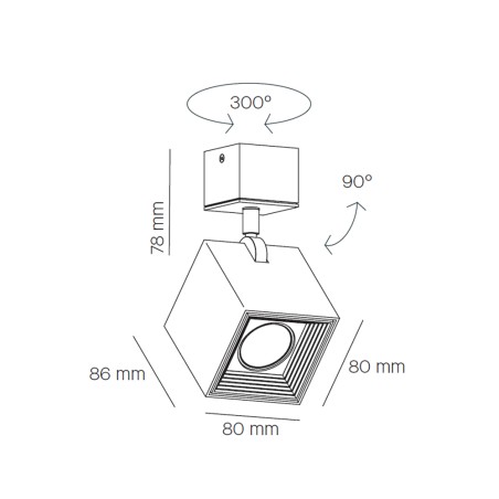 Aplique de pared LED Dau (12.7W)