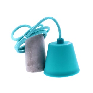Lámpara Retro cemento (azul)