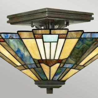 Plafón de techo Tiffany Inglenook