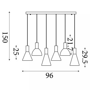 Lámpara de techo LED Cannes (41W)
