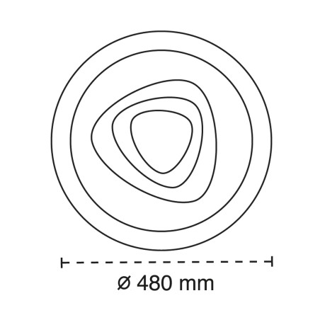 Plafón de techo LED Togo CCT Dim (110W)