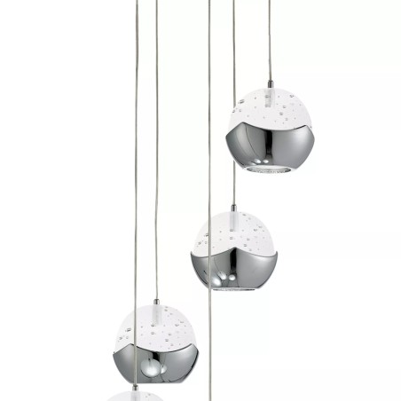 Lámpara colgante LED Iceball (5x6W)