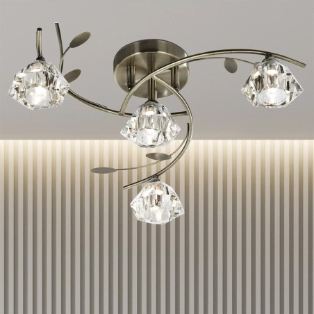Plafón de techo Sierra (4 luces)