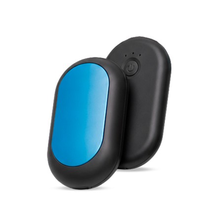 Calentador de manos recargable 2 en 1 Azul+Negro Lymo