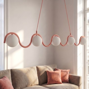 Lámpara colgante Ondessa Coral (5 luces)