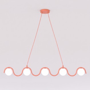 Lámpara colgante Ondessa Coral (5 luces)