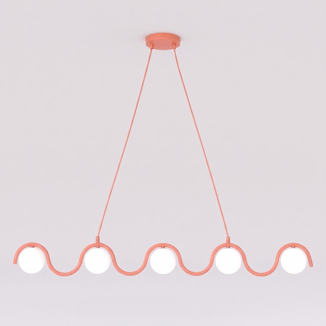Lámpara colgante Ondessa Coral (5 luces)