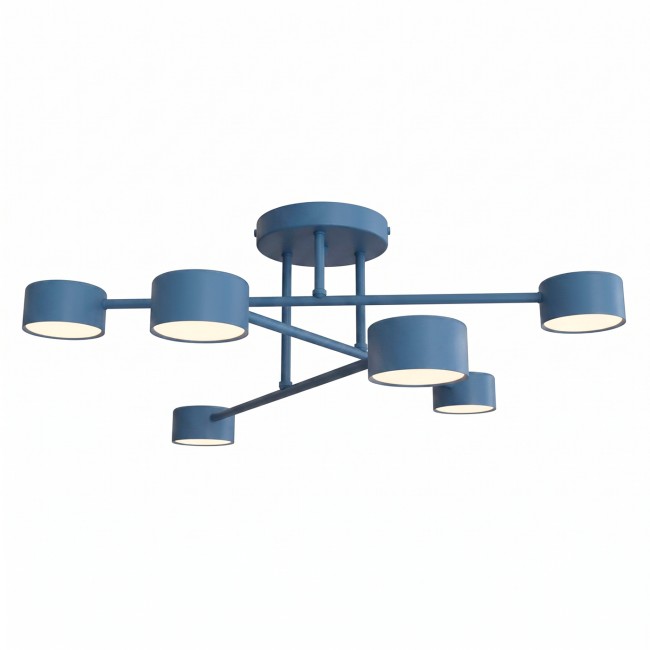 Plafón de techo Tanfa Azul (6 luces)