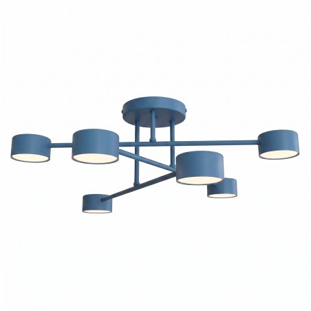 Plafón de techo Tanfa Azul (6 luces)