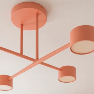 Plafón de techo Tanfa Coral (4 luces)