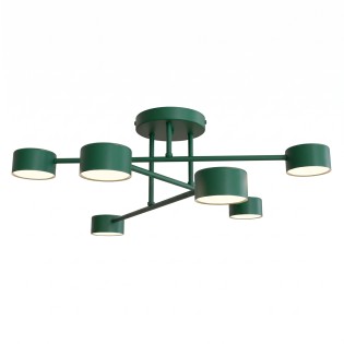 Plafón de techo Tanfa Verde Oliva (6 luces)